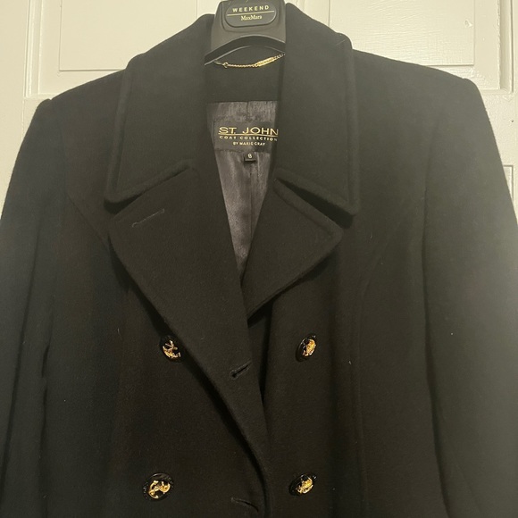 St. John 100% Cashmere Pea Coat - Picture 5 of 13